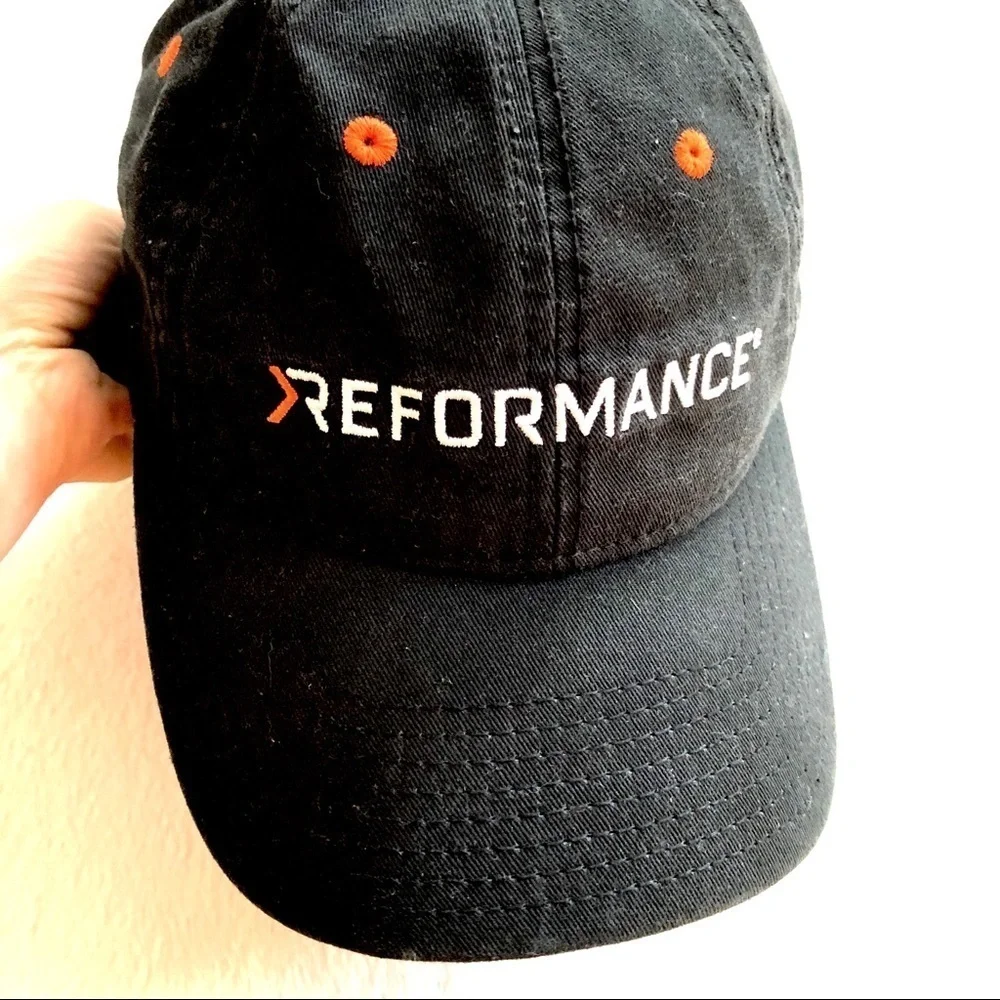 🔴 5 for $10 ONE Kudzu Black Orange Performance Baseball Cap Hat OSFM